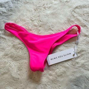 White Fox Boutique Neon Pink Bikini Bottoms